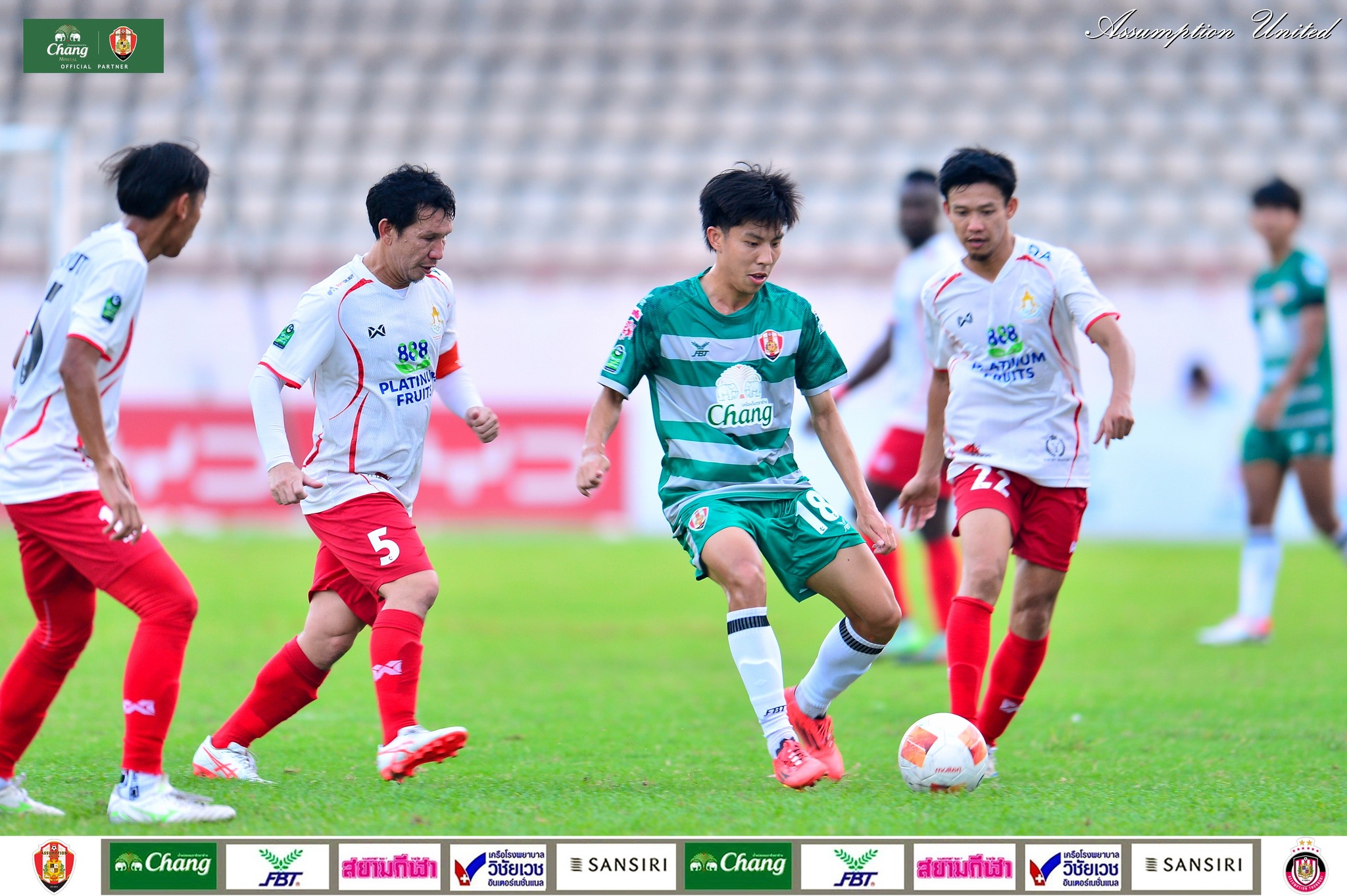  อัสสัมชัญ ยูไนเต็ด บุกชนะ ราชประชา 2-0 ในฟุตบอลไทยลีก 3 โซนตะวันตก 